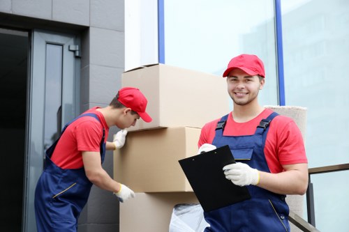 Customer completing a storage booking agreement