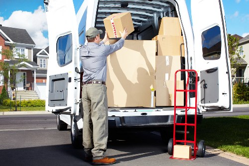 Sorted recyclable materials prepared for local transfer stations